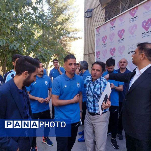 حضور ستارگان تیم ملی فوتسال جمهوری اسلامی ایران در شهر مشهد مقدس