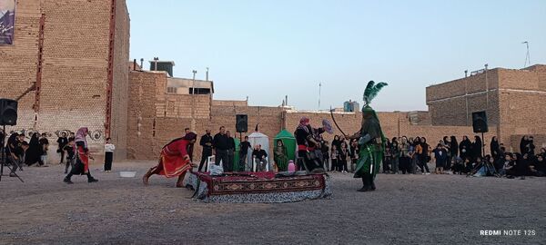 مراسم تعزیه‌خوانی در شهرستان خلیل‌آباد