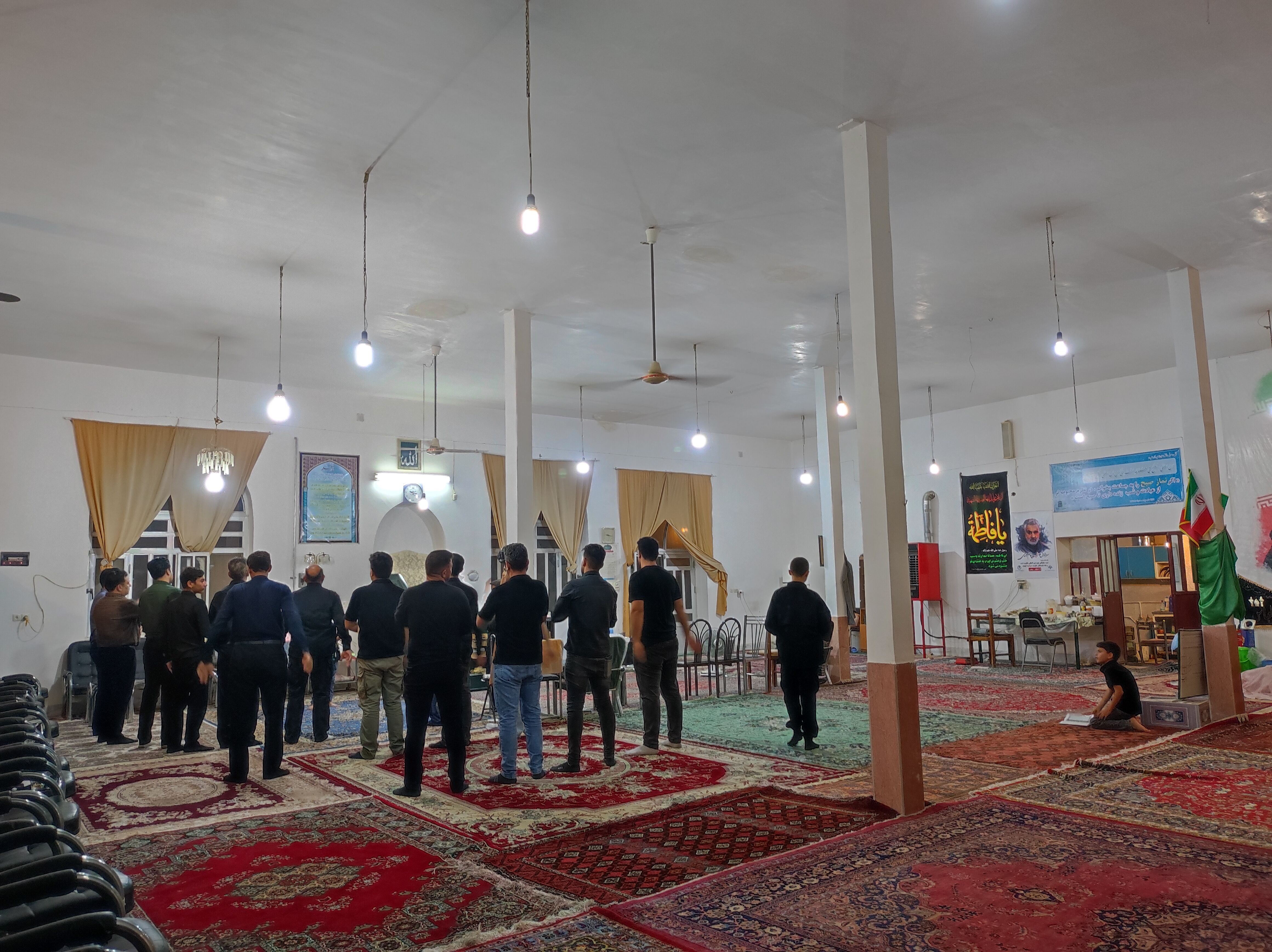 مراسم عزاداری شب عاشورای حسینی در مسجد محمد رسول (ص) حسین آباد شیروان