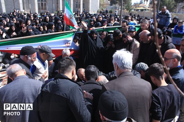 تشییع پیکر شهید سرگرد «جواد عبدی» در حملات آمریکایی - صهیونی