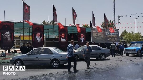 برپایی موکب‌های زائران تشییع امام شهید در نظرآباد