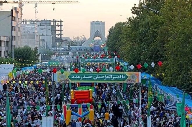 مهمونی ۱۰ کیلومتری غدیر در تهران آغاز شد