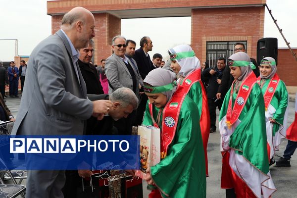 آیین افتتاح مدرسه ۱۴ کلاسه روستای خیرآباد