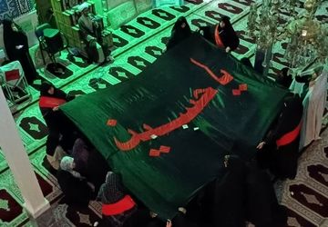 دومین روز اعتکاف دانش‌آموزان معتکف مسجد قمربنی هاشم محمدشهر کرج 