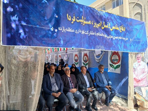  آیین تجدید میثاق دانش‌آموزان هنرستان امام حسن مجتبی (ع) با شهدای غواص دریادل