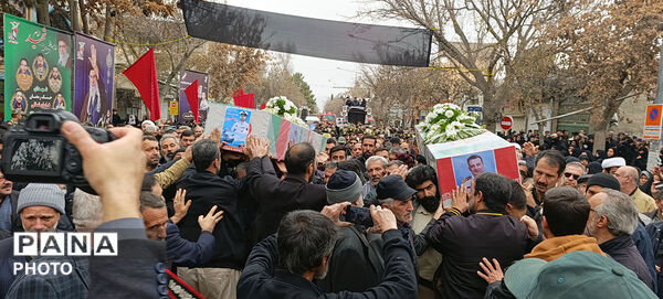 تشییع دو شهید شهرستان بجنورد در استان خراسان شمالی 