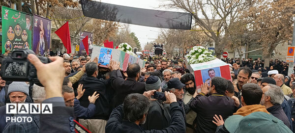 تشییع دو شهید شهرستان بجنورد در استان خراسان شمالی 
