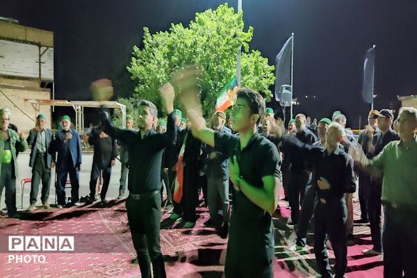 مراسم عزاداری ششمین شب از ماه محرم الحرام در حسینیه شهدای شهر بار