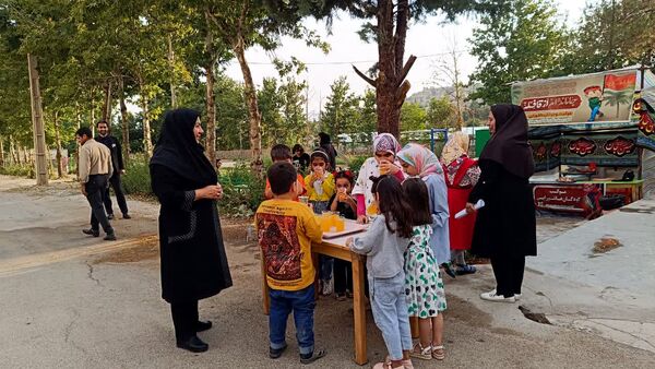 برپایی موکب کودکان و نوجوانان عاشورایی کانون پرورش فکری در یاسوج