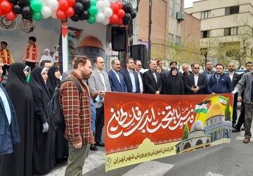 فریاد همبستگی مردم ایران با فلسطینیان در روز قدس