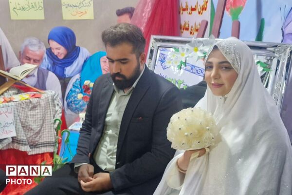  اجتماع باشکوه مردمی برای بدرقه دو زوج جوان به خانه بخت