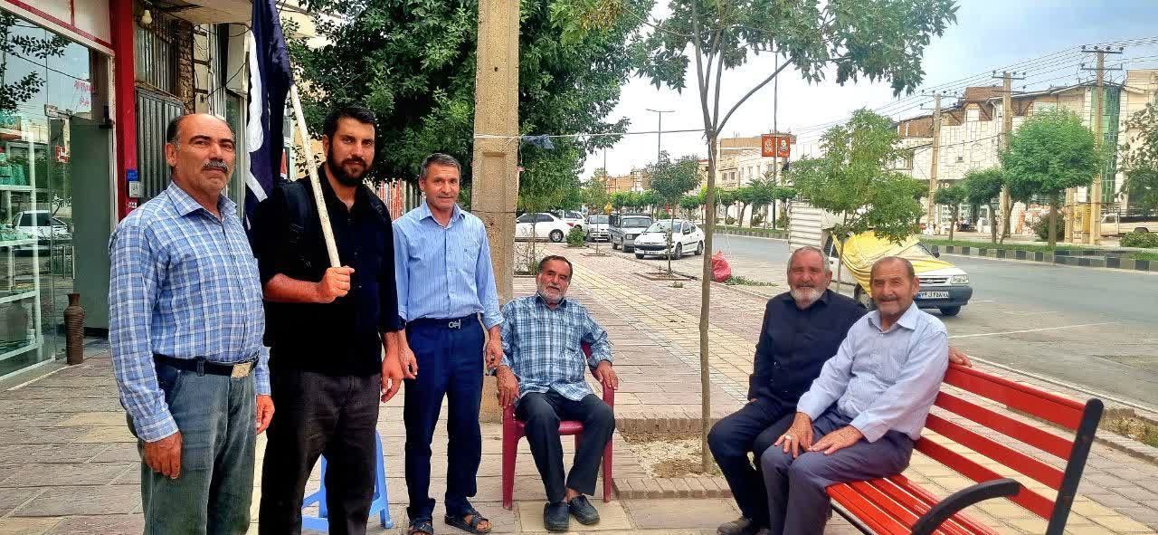 لالجین به استقبال اولین زائر اربعین رفت