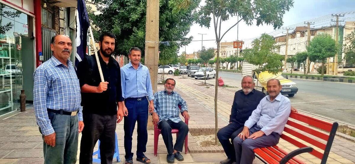 لالجین به استقبال اولین زائر اربعین رفت