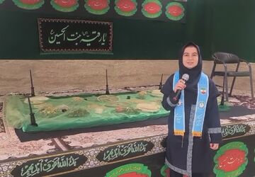 برپایی سفره حضرت رقیه (س) در هنرستان نمونه میرجلیلی