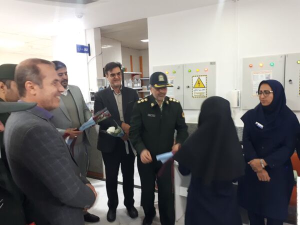 دیدار فرماندار آشخانه با پرستاران بیمارستان پورسینا