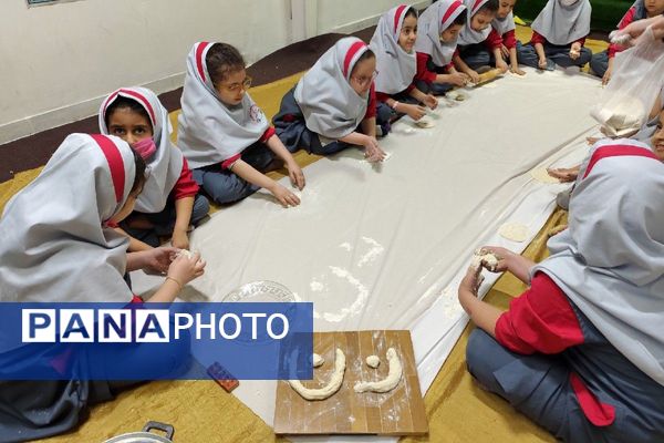 تجربه‌ای خوش‌مزه برای یادگیری الفبا در دبستان سارا شهرستان ملارد