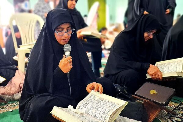 مراسم معنوی اعتکاف در مسجد سیدالشهدا شهرستان باشت