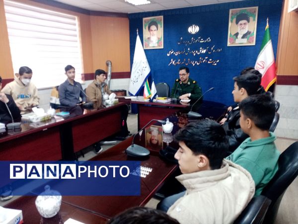 جلسه کمیته پشتیبانی بسیج دانش آموزی حوزه امام جعفر صادق علیه السلام