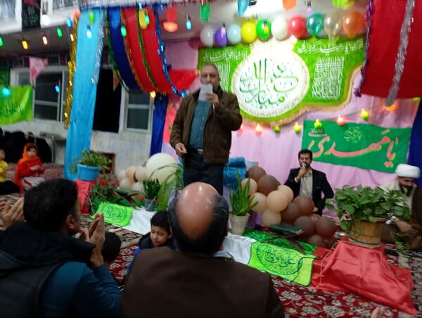 تکیه حسینی غرق در شادی علوی