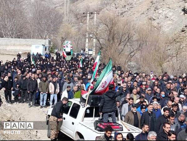 تشییع پیکر مطهر شهید سرافراز، حاج عبدالرسول خدری در آسارا کرج 