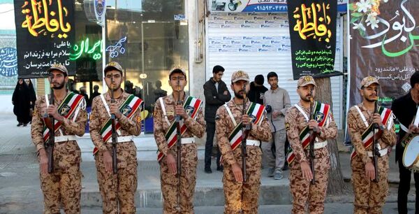 تشییع  پیکر مطهر شهید خوشنام در شهرستان خلیل آباد 