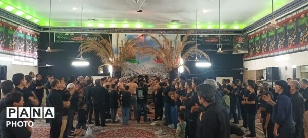 طنین نوای عاشورا در تکیه‌ها و هیئت‌های روستای فدافن