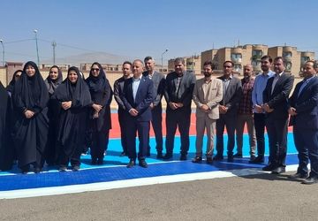 افتتاحیه یکی از پروژه های طرح "۵۱ پروژه ورزشی" ، در دبیرستان دخترانه شهدای فراجا  برگزار گشت