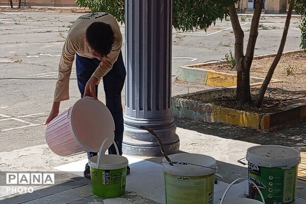 دانش‌آموزان جهادی شهرستان بن به استقبال سال تحصیلی جدید رفتند