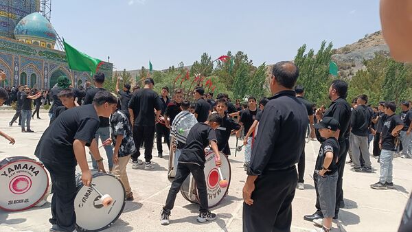 مراسم تاسوعای حسینی در آستانه سید سلطان فقیه‌الدین