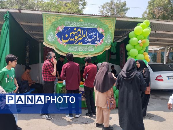 موکب دبیرستان ناصر در آموزش  و پرورش ناحیه ۷