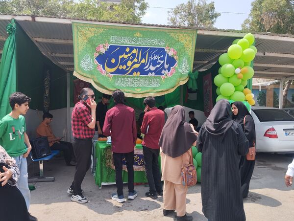 موکب دبیرستان ناصر در آموزش  و پرورش ناحیه ۷