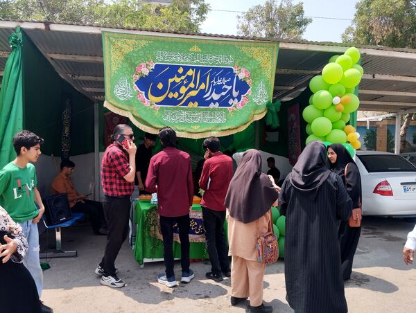 موکب دبیرستان ناصر در آموزش  و پرورش ناحیه ۷