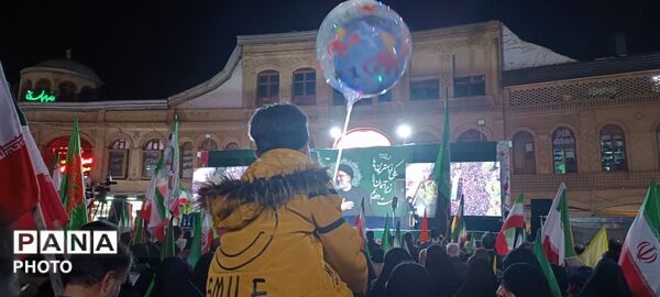 بار دیگر حضور مردم شهرستان نهاوند در تجمعات شبانه