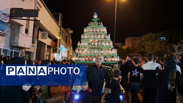 حرکت دسته عزاداری چلچراغ زنجان