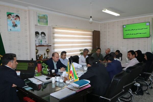 نشست خبری روسای ادارات جهاد کشاورزی، دامپزشکی، منابع طبیعی، تعاون روستایی و امور عشایر شهرستان کاشمر
