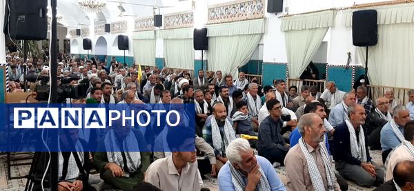 تجمع مردم اردکان در پی‌شهادت شهید سیدحسن نصرالله در پایگاه انقلاب اردکان مسجد کشکنو