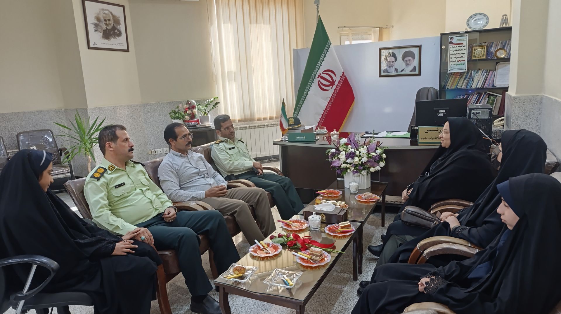 دیدار صمیمانه با پرسنل خدوم نیروی انتظامی نیشابور