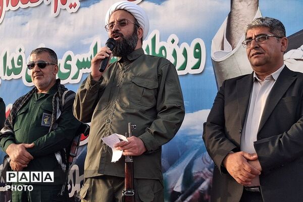 نمایش عظیم اقتدار جان‌فدایان ایران امام رضایی در باشت