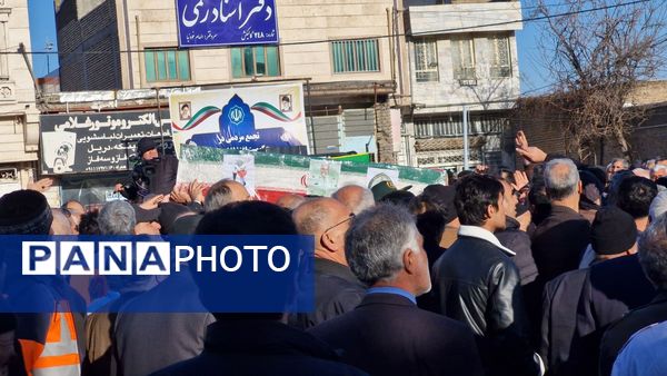 تشییع پیکر شهید ابوالفضل عرب در شهرستان گالیکش