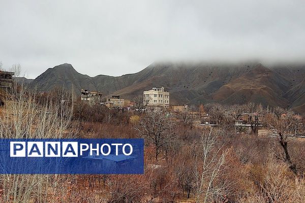 حال هوای شهر زیبای بار بعد از اولین بارش باران زمستانی