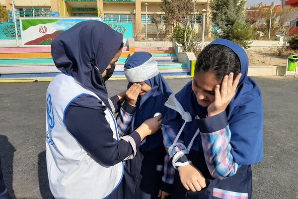 مانور سراسری زلزله و ایمنی در مدارس پردیس