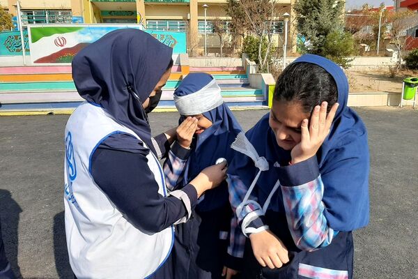مانور سراسری زلزله و ایمنی در مدارس پردیس
