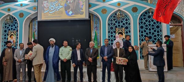 آیین غبارروبی مزار امامزاده حمزه رضا(ع) و همایش روز خبرنگار در شهر زیارت شهرستان شیروان