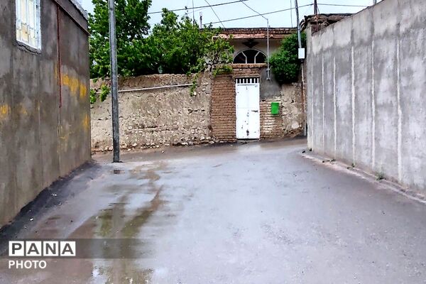 حال و هوای شهر بار بعد از بارش زیبای باران 