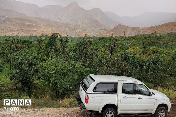 بارش غیر منتظره باران در تابستان ۱۴۰۵شهر بار نیشابور