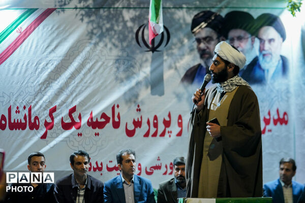 حماسه حضور فرهنگیان و دانش‌آموزان کرمانشاه در موکب «نحن المنتقمون» ناحیه یک