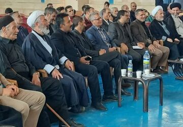 افتتاح  سالن ورزشی کاوه آهنگر روستای مشهد کاوه در شهرستان چادگان 