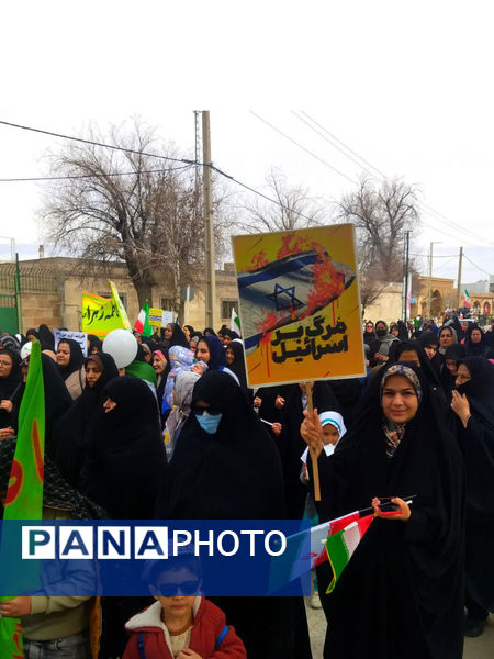 راهپیمایی پرشور ۲۲ بهمن ماه خرم‌بید