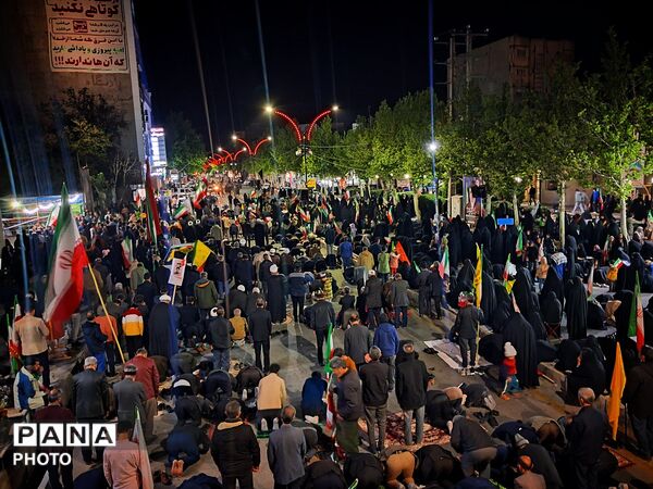 نماز استغاثه در قراره شبانه کاشمری ها
