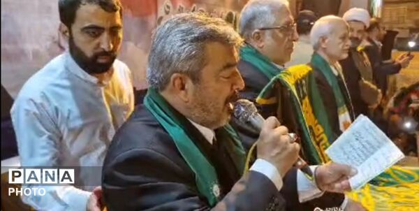 عطر رضوی در موج پنجاه و پنجمین شب اجتماع مردم شریف دلفان